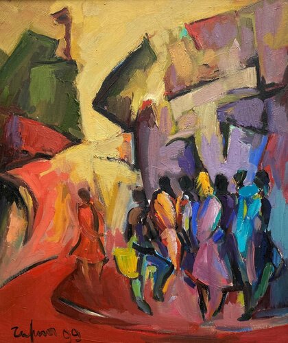 City Streets by Fatmir Tufina, Painting for Sale on Select