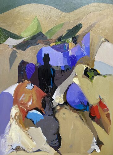 Oriental Bazaar by Fatmir Tufina, Painting for Sale on Select