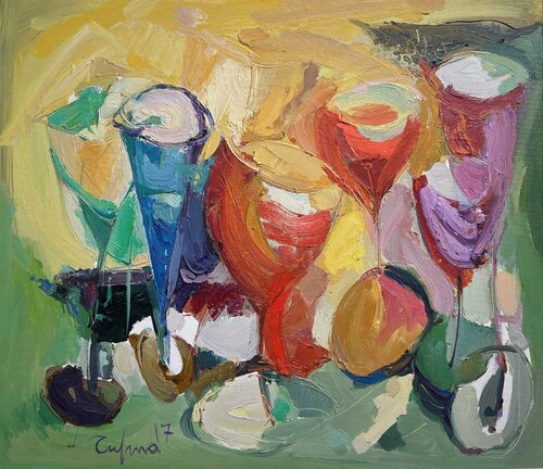 Glasses70 by Fatmir Tufina, Painting for Sale on Select
