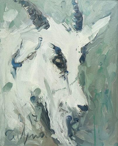 Goat by Fatmir Tufina, Painting for Sale on Select
