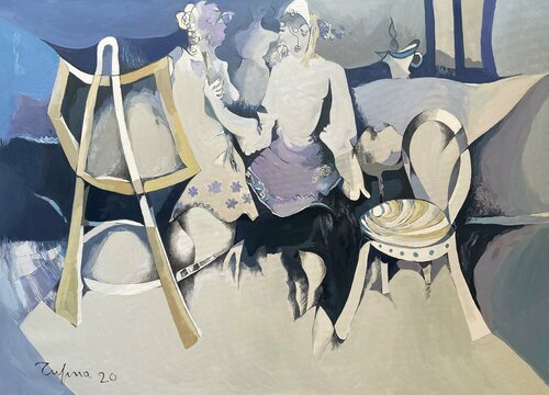 Atelier by Fatmir Tufina, Painting for Sale on Select