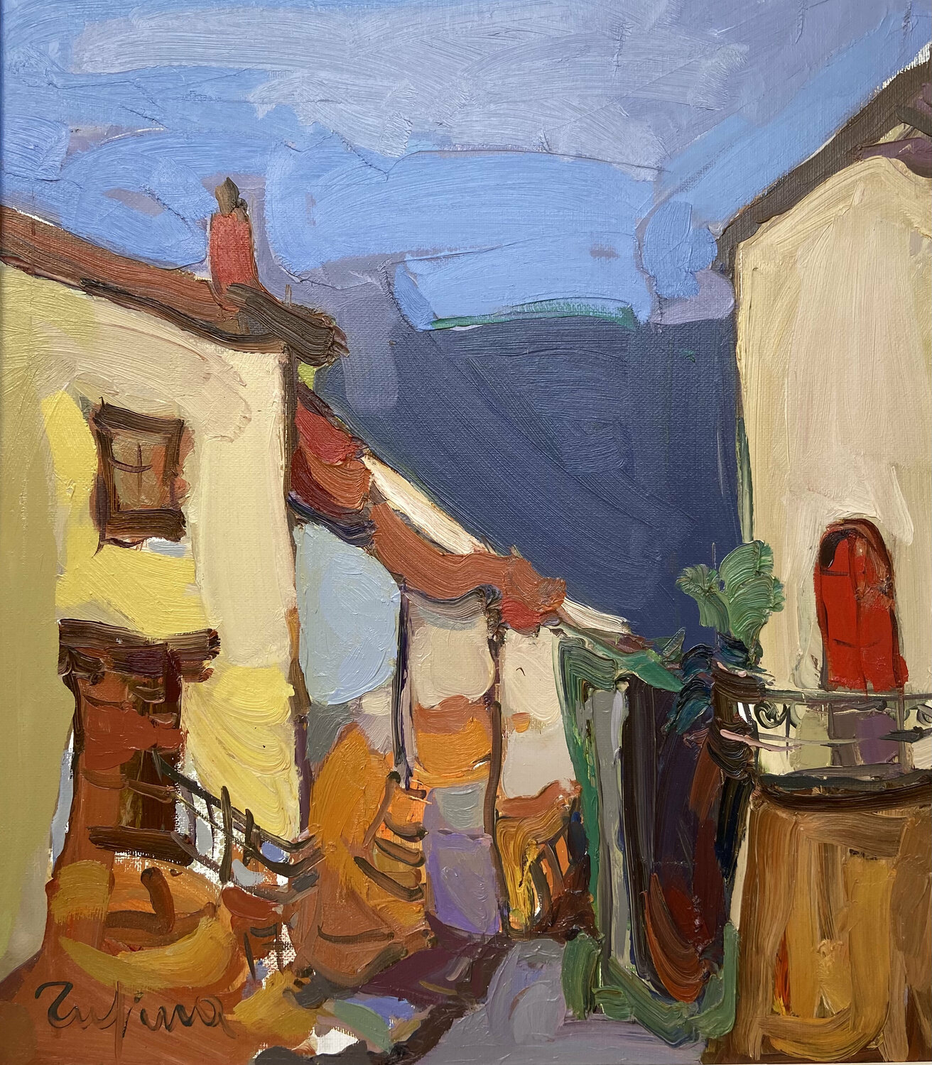 Landscape Fatmir Tufina Original painting for sale