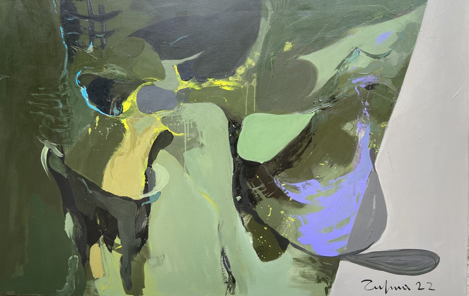 Abstraction Fatmir Tufina Original painting for sale