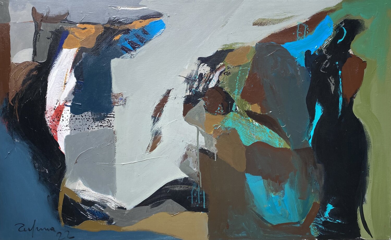 Shadows of the night Fatmir Tufina Original painting for sale