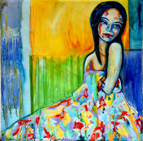 Nostalgie by Raquel Sarángello, Painting for Sale on Select