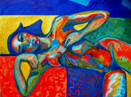 Intimate constructions. by Raquel Sarángello, Painting for Sale on Select