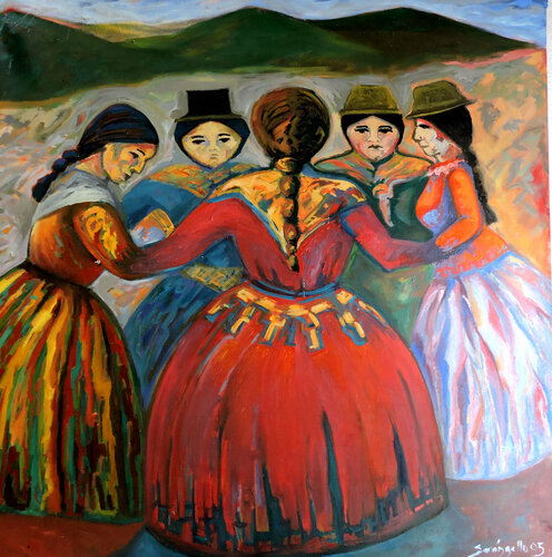 Hispanic origins dances von Raquel Sarángello, Malerei kaufen auf Select