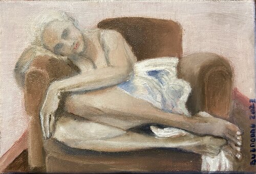 Sereine élégance by Lisbeth Buonanno, Painting for Sale on Select