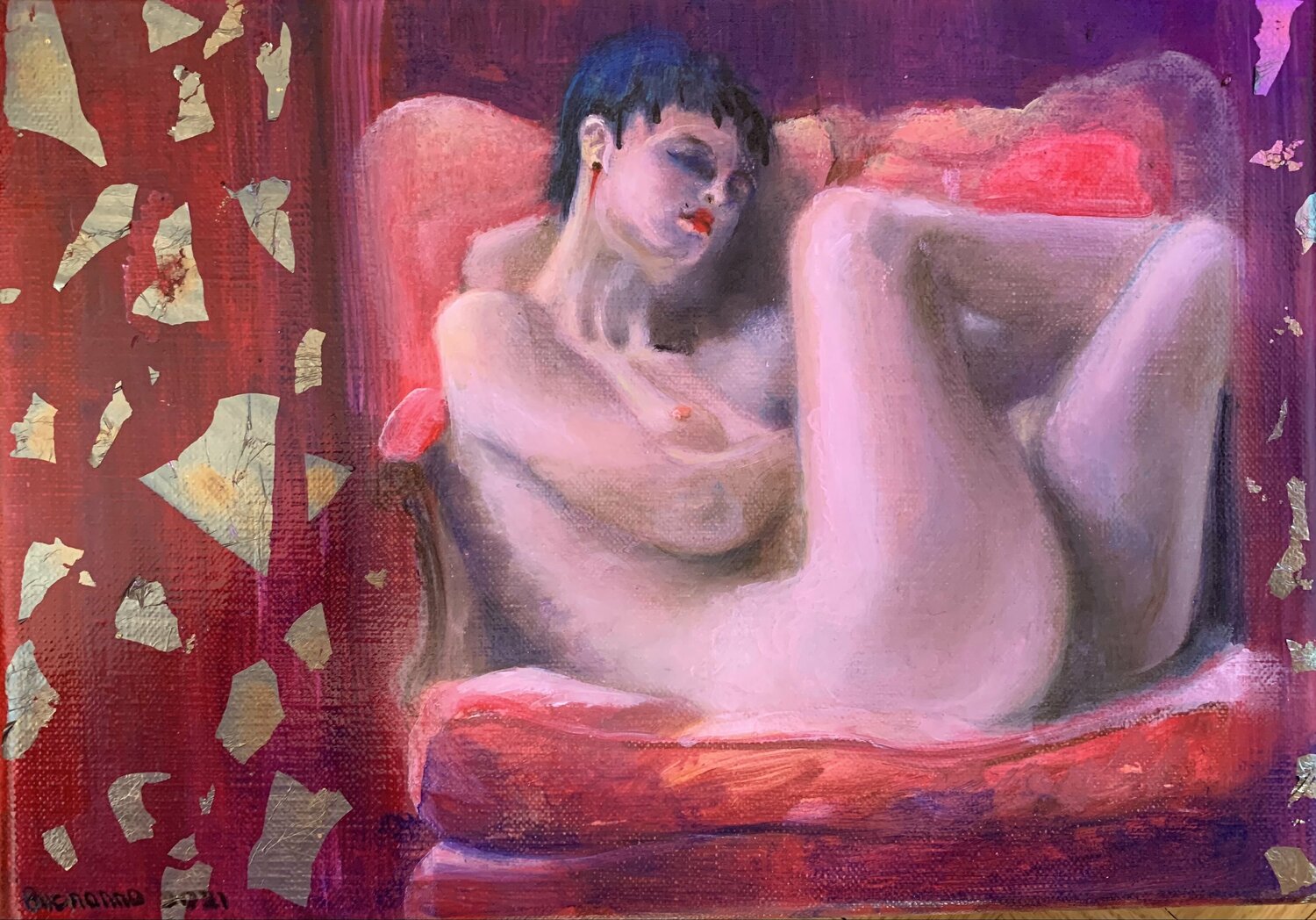 Gourmandise Lisbeth Buonanno Original painting for sale
