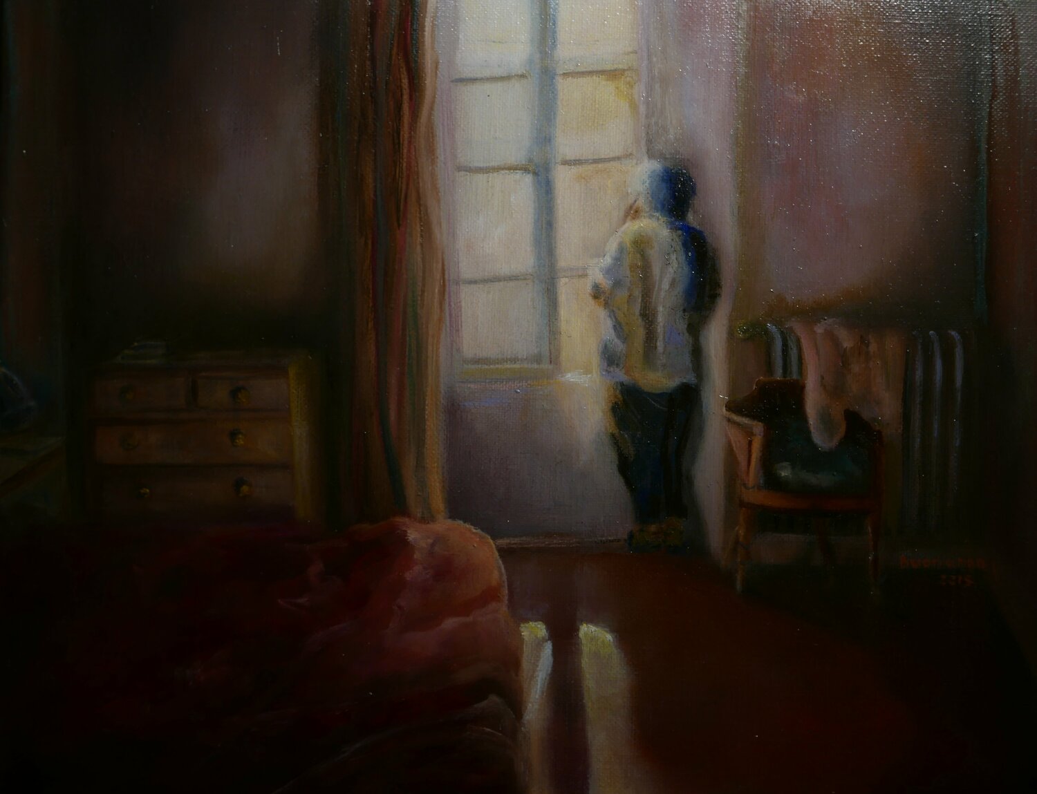 Le blanc matin Lisbeth Buonanno Original painting for sale