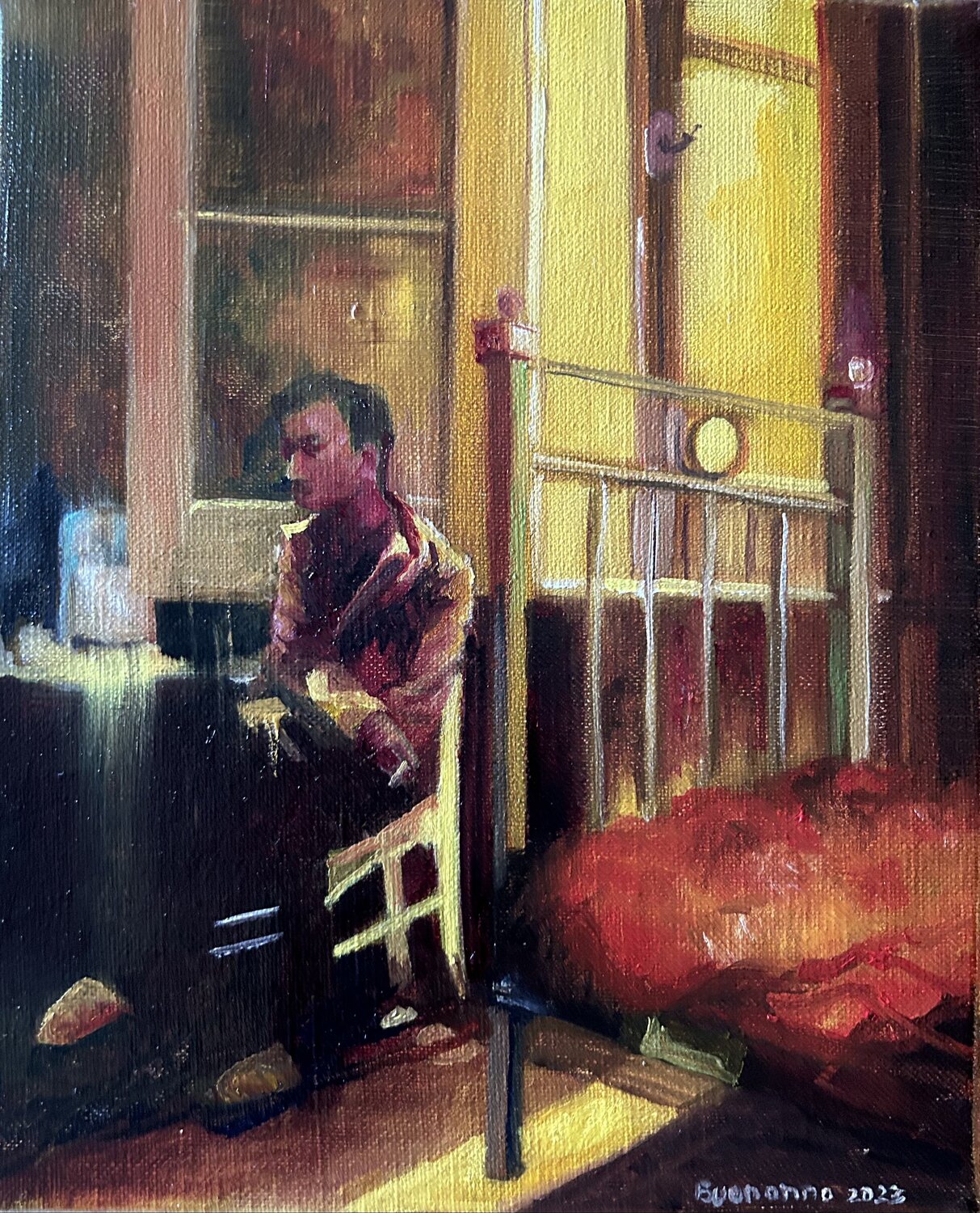 HongKong Mood Lisbeth Buonanno Original painting for sale
