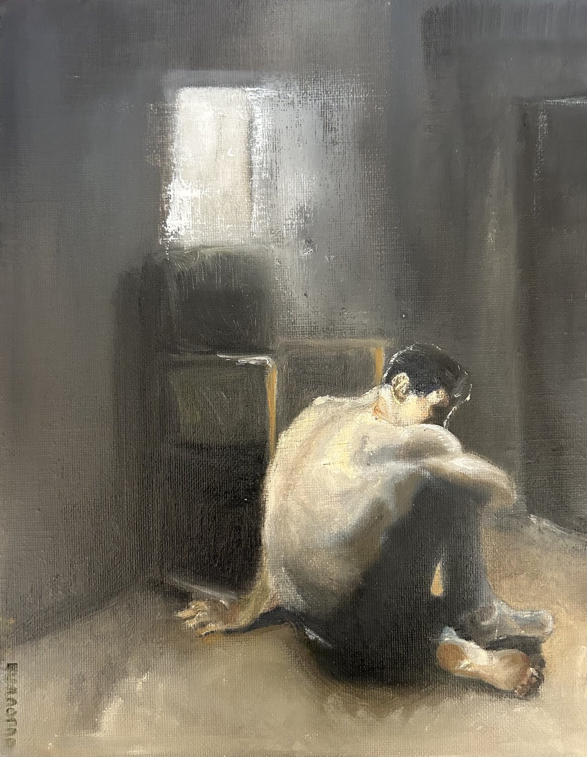 Francki l'oubli Lisbeth Buonanno Original painting for sale