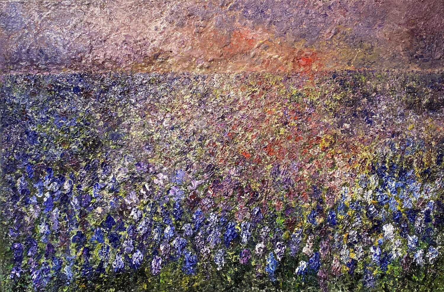 Violet Abundance Wietzie Original painting for sale