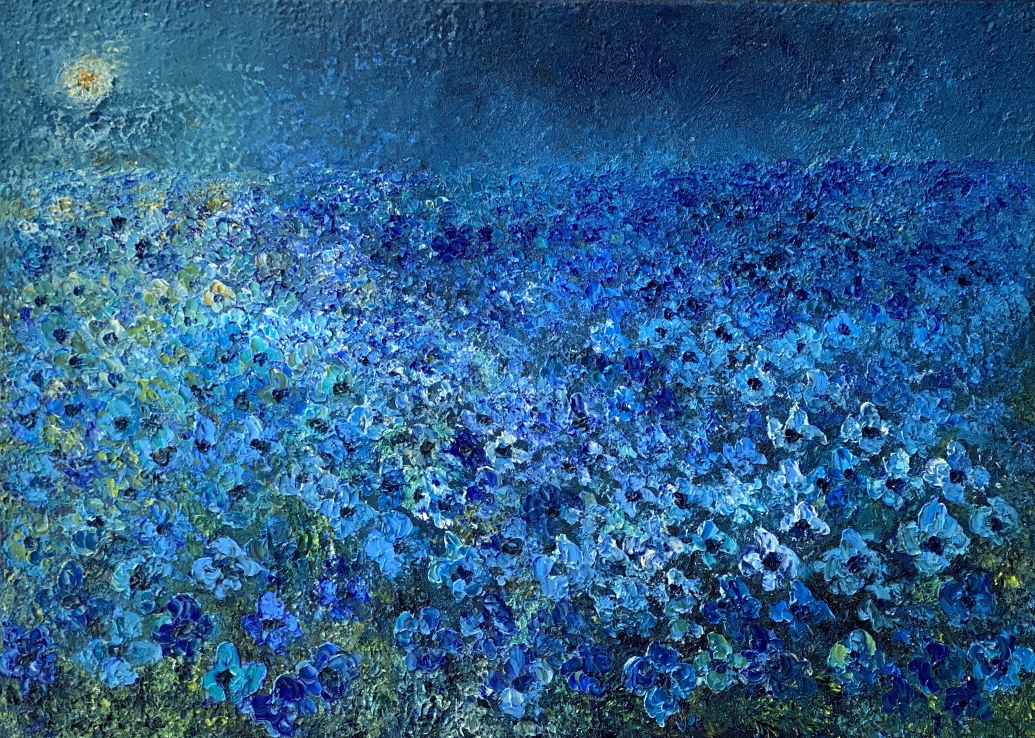 L'heure de Minuit Wietzie Original painting for sale
