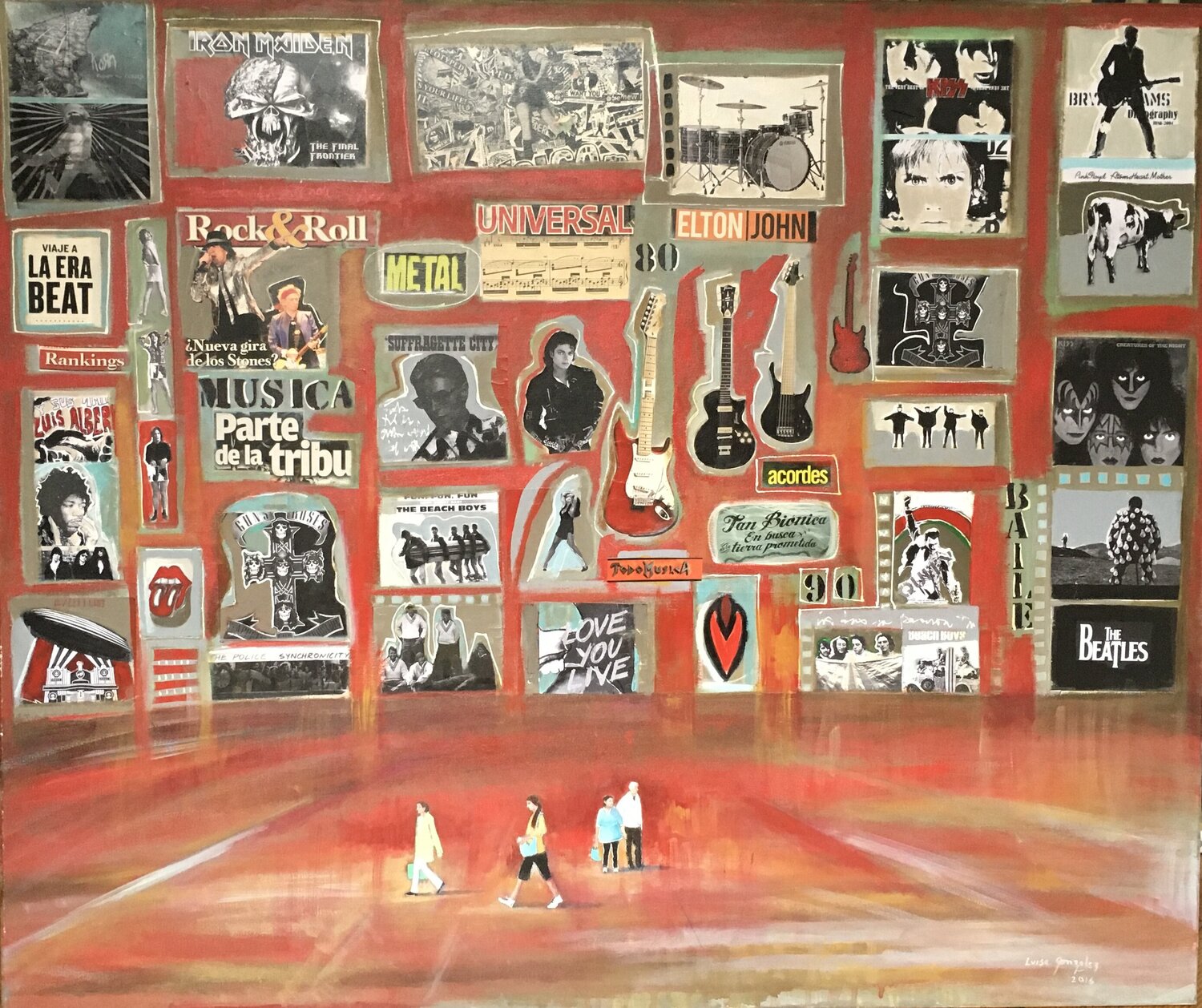 Música Luisa González Original painting for sale