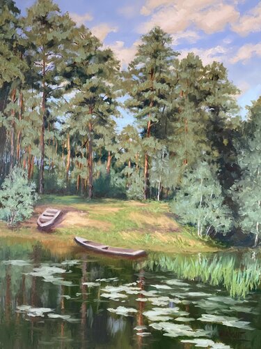 Serenity by Julia Bright, Painting for Sale on Select