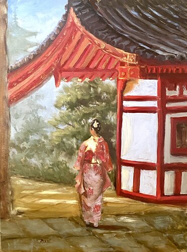 Into The Light by Julia Bright, Painting for Sale on Select