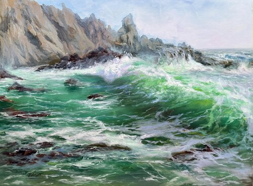 Emerald Dream by Julia Bright, Painting for Sale on Select