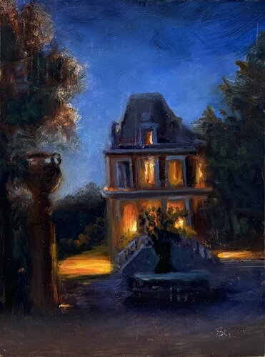 French Night Visions by Julia Bright, Painting for Sale on Select