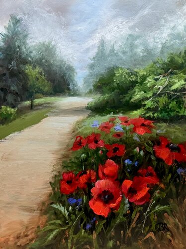 Curb Appeal by Julia Bright, Painting for Sale on Select
