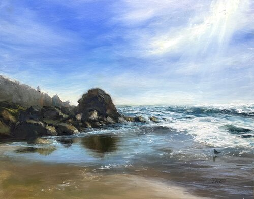 Cathedral Of The Sea by Julia Bright, Painting for Sale on Select