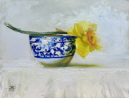 Holding Spring by Julia Bright, Painting for Sale on Select