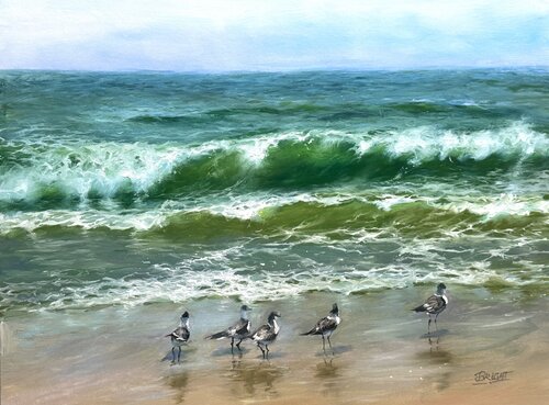 Between Tides by Julia Bright, Painting for Sale on Select