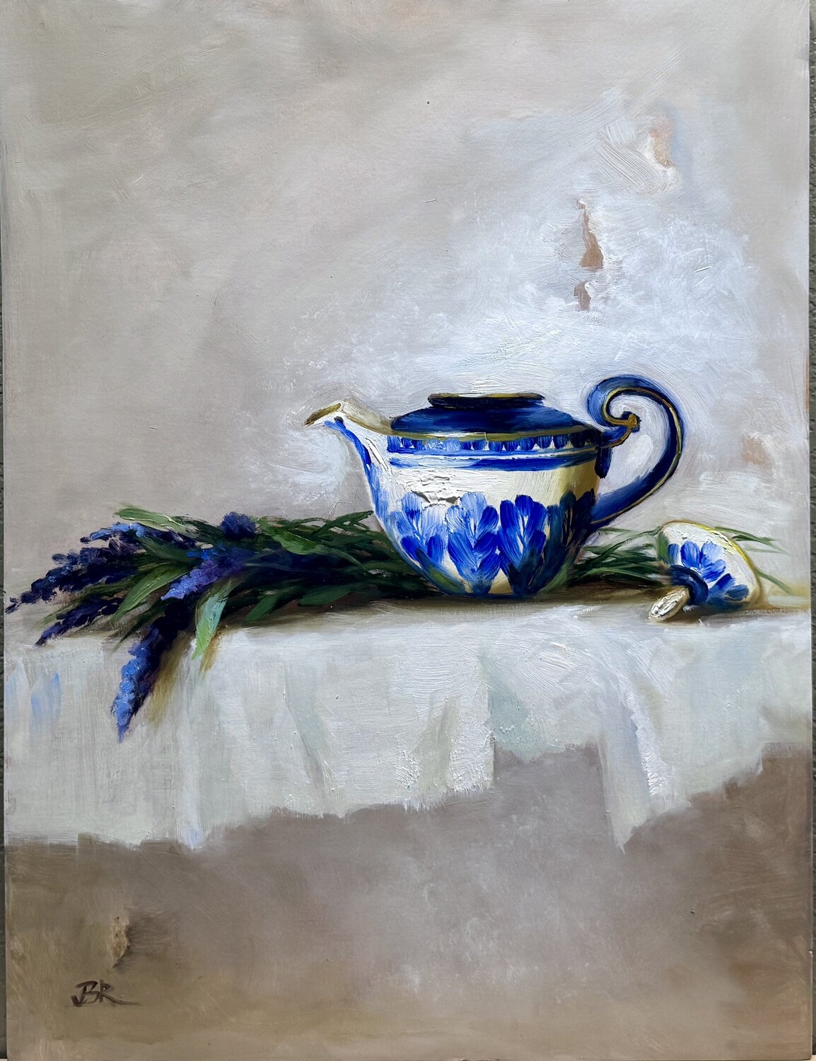 Serenity In Blue Julia Bright Original painting for sale