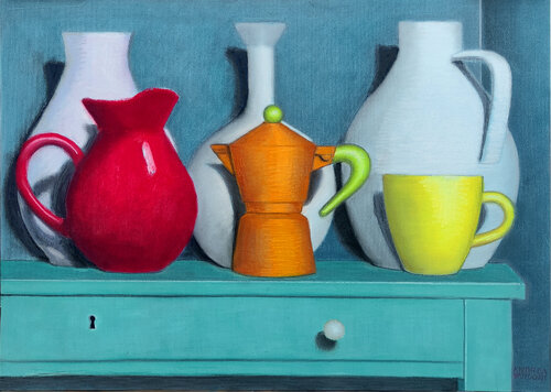 RECEPTACLES - 3 by Andrea Vandoni, Painting for Sale on Select