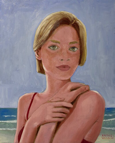 Bather - 2 by Andrea Vandoni, Painting for Sale on Select