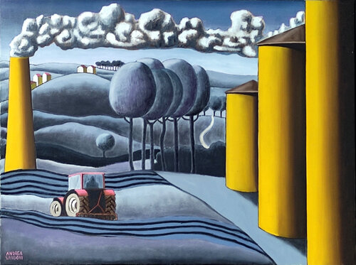 FAKE CLOUDS by Andrea Vandoni, Painting for Sale on Select