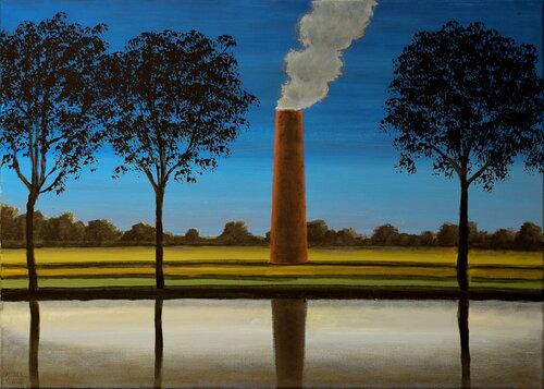 PAESAGGI IMPROBABILI 4 by Andrea Vandoni, Painting for Sale on Select