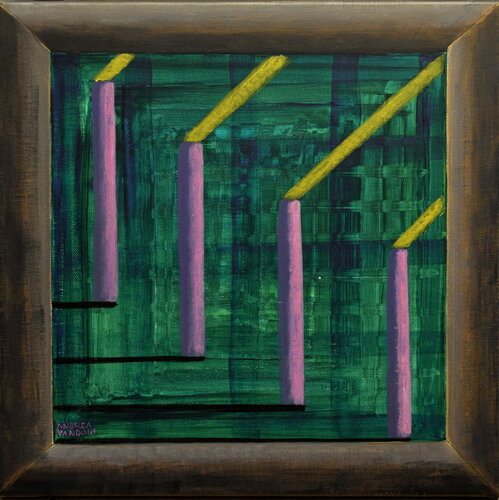 Frame with Abstract Picture by Andrea Vandoni, Painting for Sale on Select