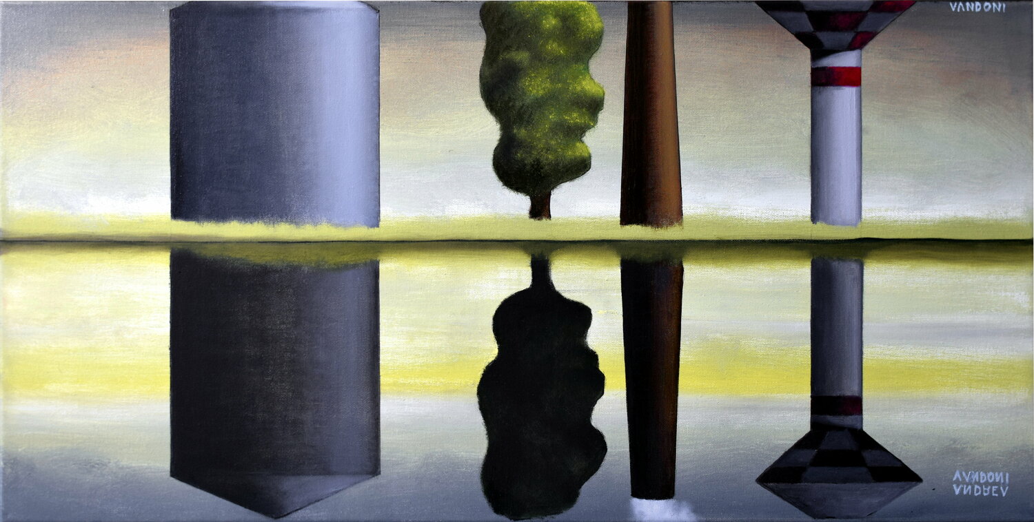 Complete Only In The Reflection Andrea Vandoni Original painting for sale