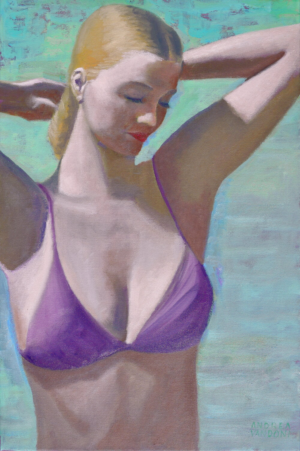 Bather Andrea Vandoni Original painting for sale