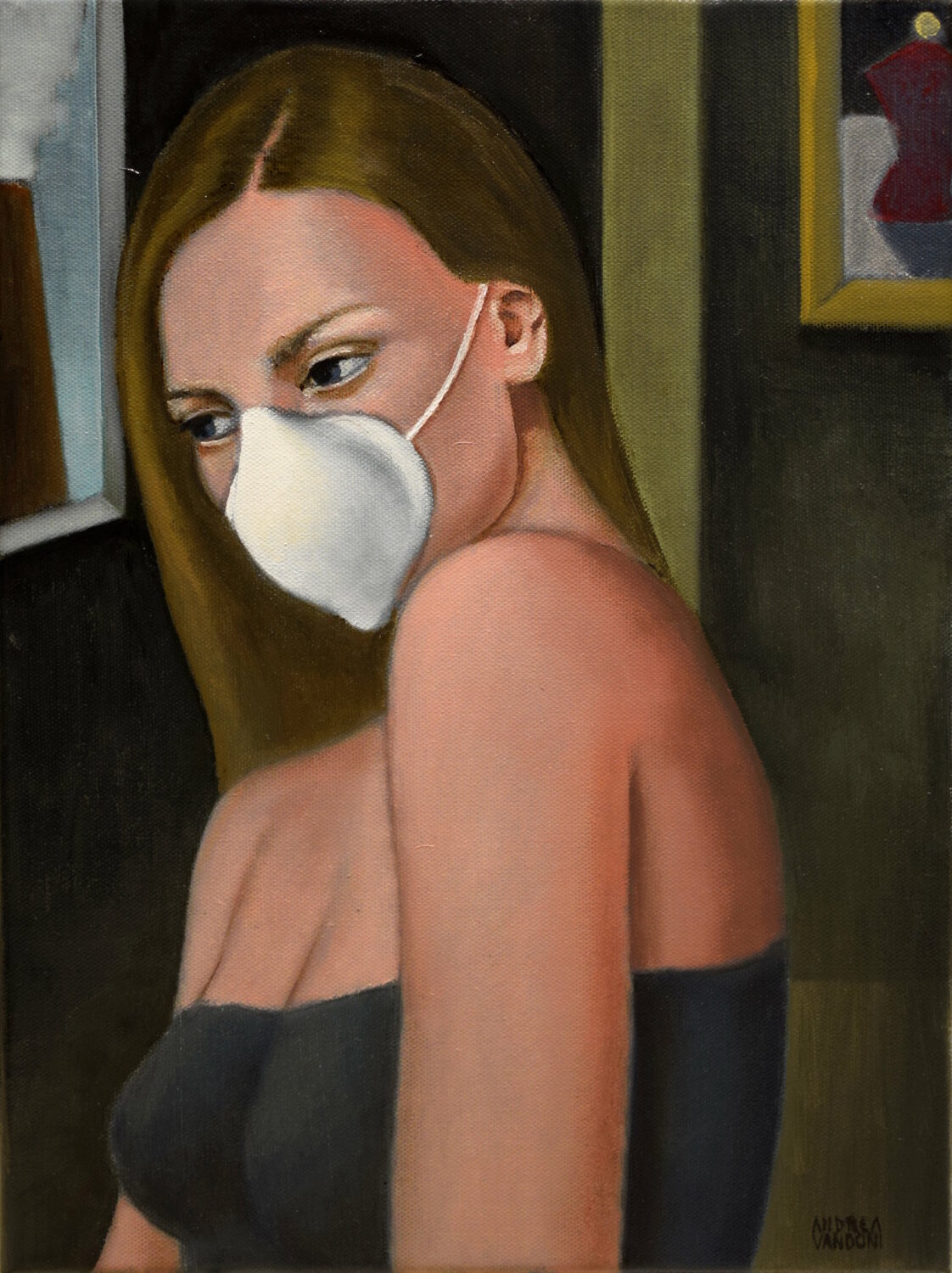 MUTILATED BEAUTY Andrea Vandoni Original painting for sale