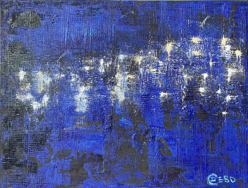 "Milky Way / City" by Sven 'Debo' Bode by Sven Bode, Painting for Sale on Select