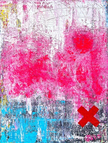 Pink Moon by Sven 'Debo' Bode by Sven Bode, Painting for Sale on Select