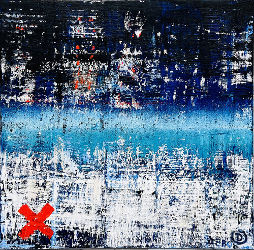 "Nightfall on the River" -  by Sven Debo Bode by Sven Bode, Painting for Sale on Select