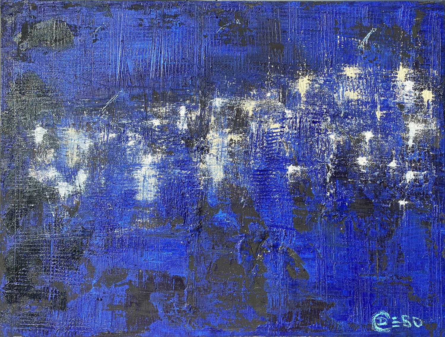 "Milky Way / City" by Sven 'Debo' Bode Sven Bode Original painting for sale