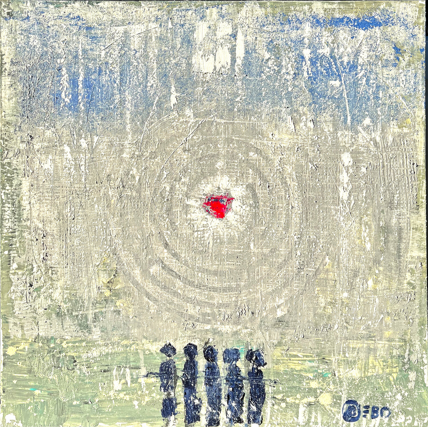 "Finding A Loving Heart in Unexpected Places" by Sven Debo Bode Sven Bode Original painting for sale