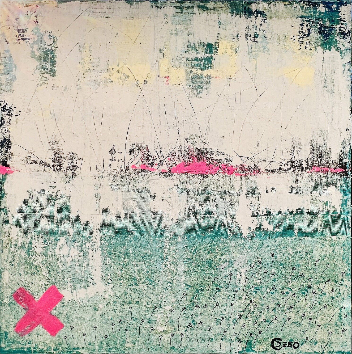 "In the Mist of Dawn" by Sven Debo Bode Sven Bode Original painting for sale