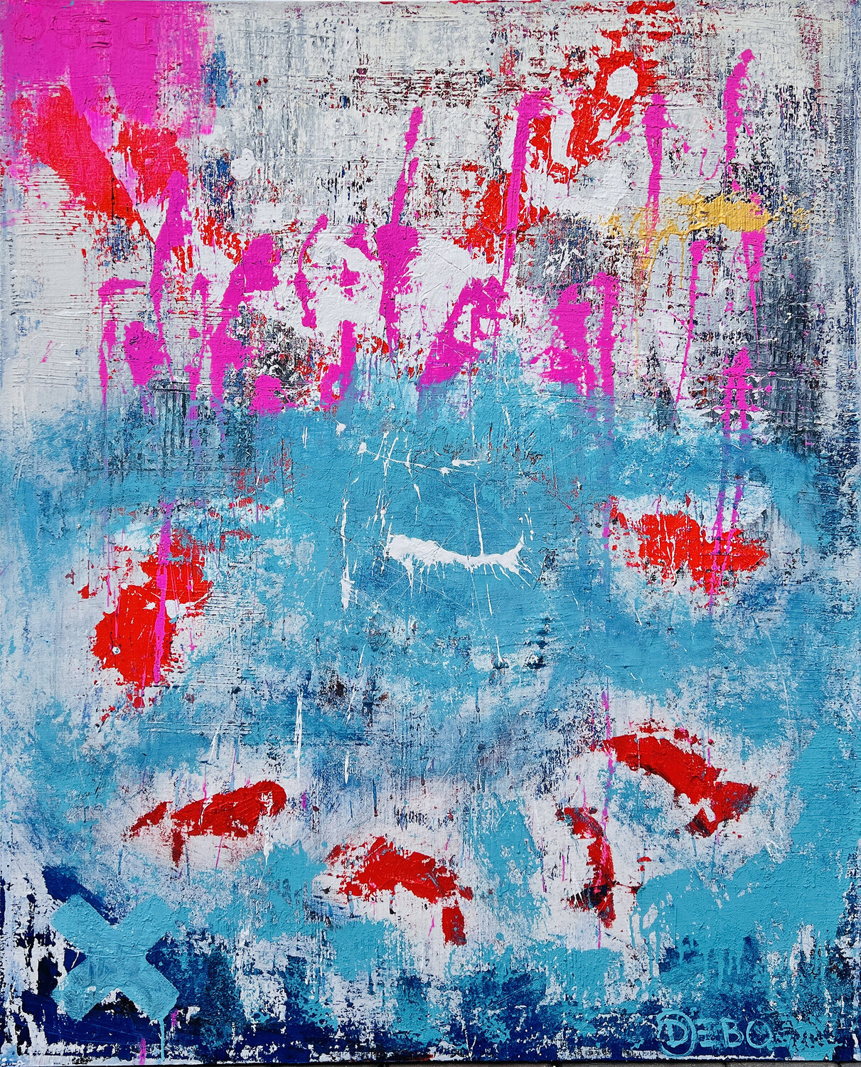 "NISHIKIGOI" by Sven Debo Bode Sven Bode Original painting for sale