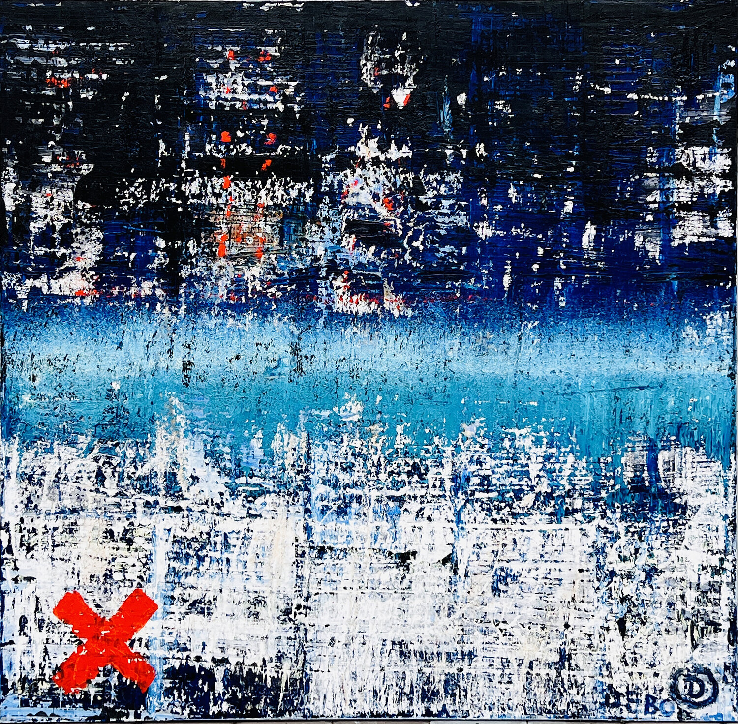 "Nightfall on the River" -  by Sven Debo Bode Sven Bode Original painting for sale