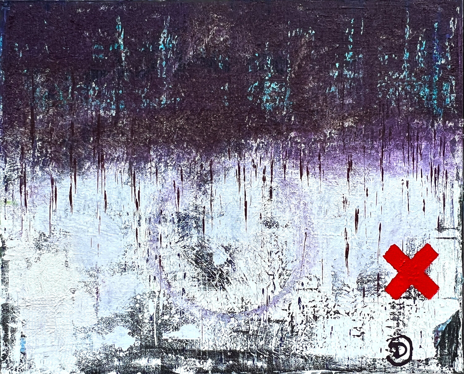 Masterpiece - Purple Rain Sven Bode Original painting for sale