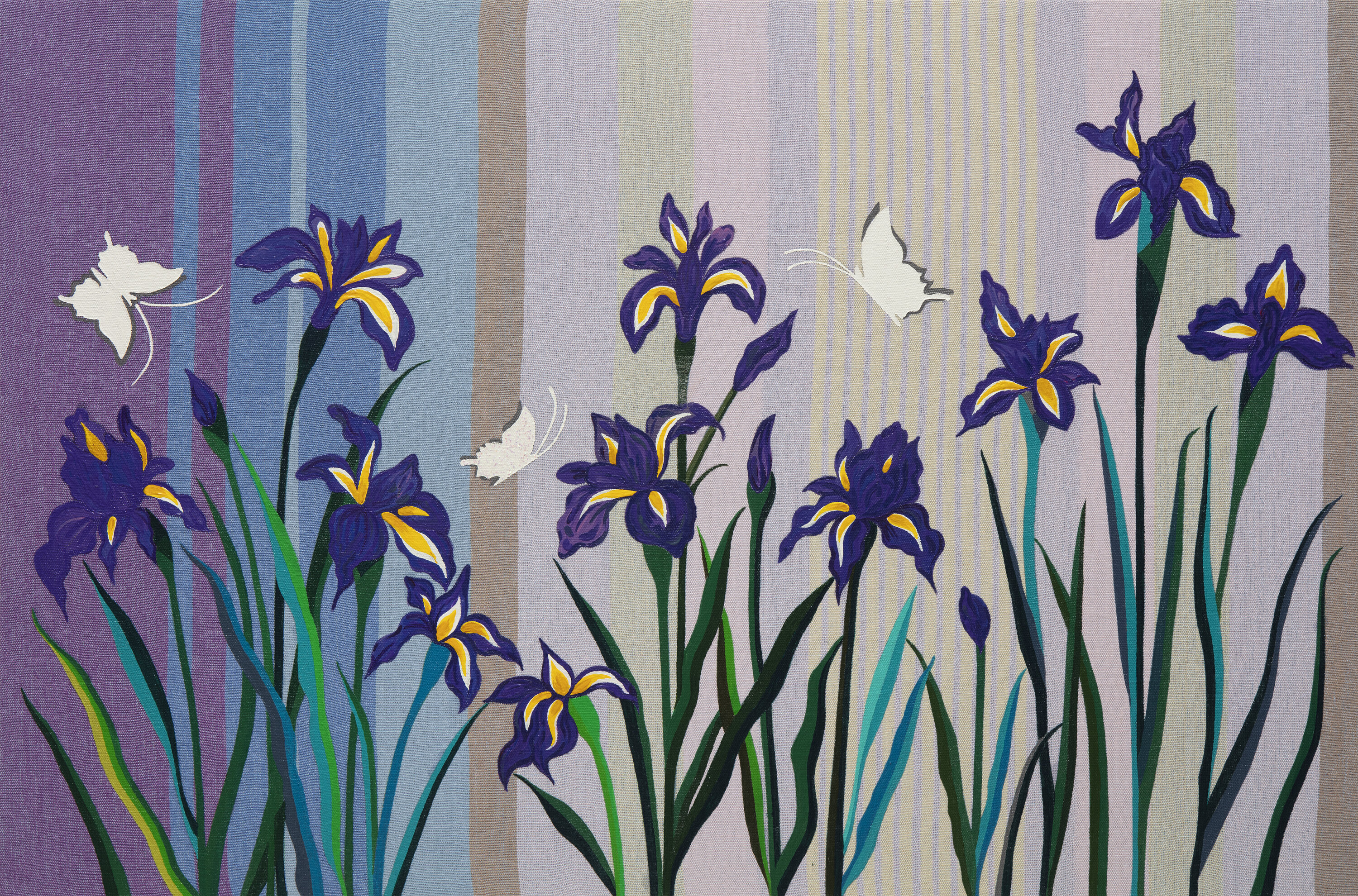 In the garden_Irises