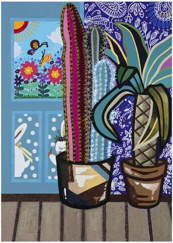 Song of myself_Cactus by Mia Kim, Painting for Sale on Select