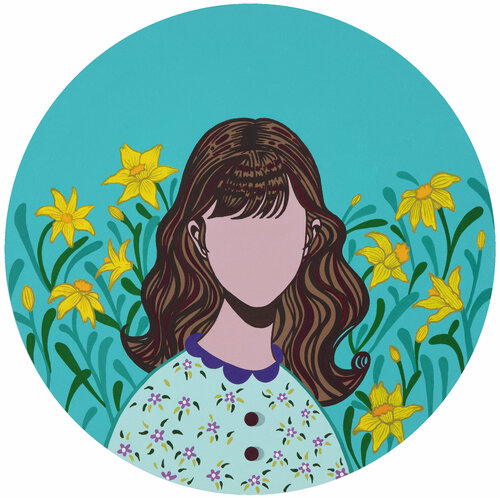 In the garden (Narcissus) by Mia Kim, Painting for Sale on Select