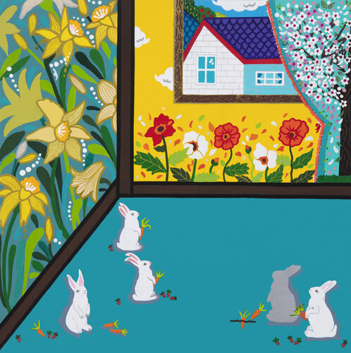 A room of Spring  (In the Garden_Spring: Secret room) by Mia Kim, Painting for Sale on Select
