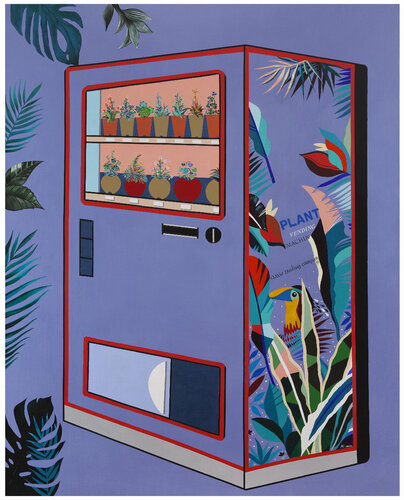 Plant vending machine by Mia Kim, Painting for Sale on Select